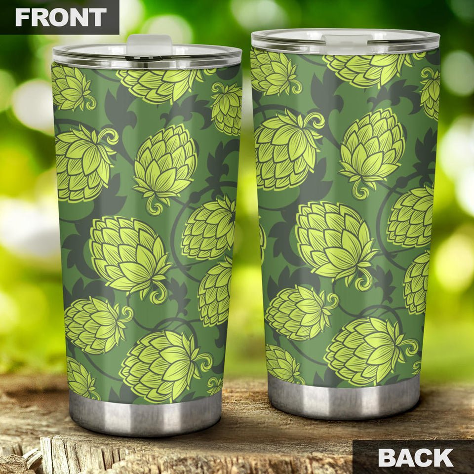 Hop Pattern Hop Cone Background Tumbler