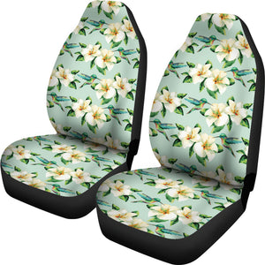 Hummingbird Pattern Print Design 01 Universal Fit Car Seat Covers
