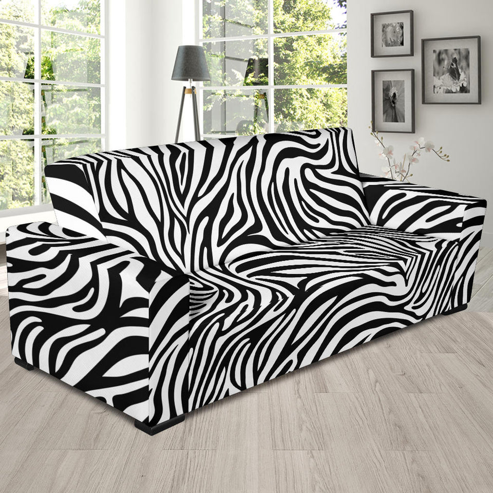 Zebra Skin Pattern Sofa Slipcover
