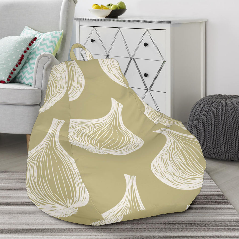 Garlic Design Pattern Bean Bag Cover