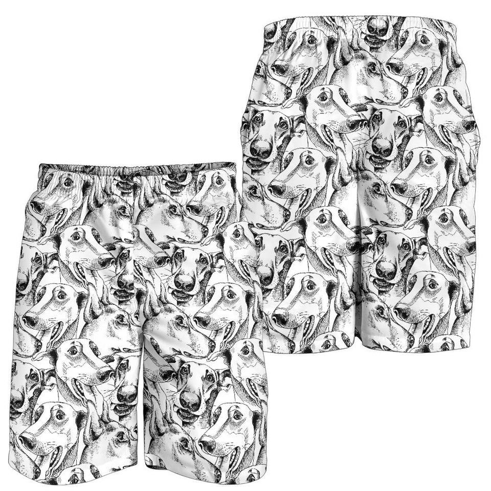 Greyhound Pattern Print Design 01 Men Shorts
