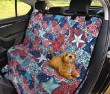 Hand Drawn Colorful Starfish Dog Car Seat Covers