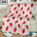 Strawberry Beautiful Pattern Premium Blanket