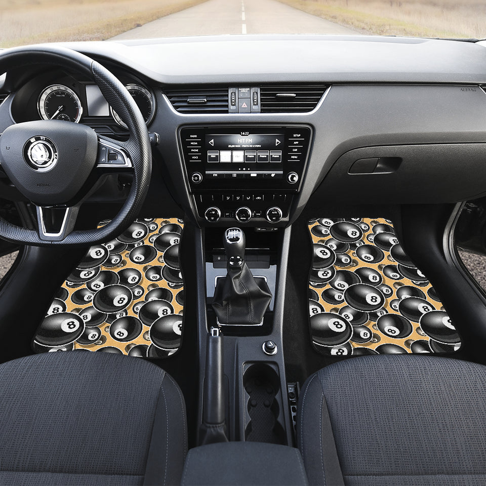 Billiard Ball Pattern Print Design 04 Front Car Mats