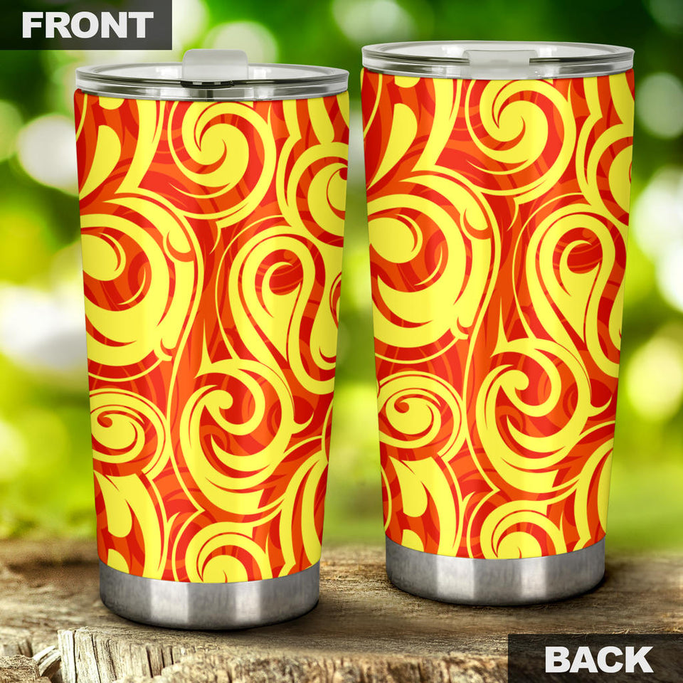 Fire Flame Design Pattern Tumbler
