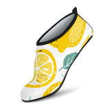 Lemon Design Pattern Aqua Shoes