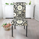 Gear Pattern Print Design 02 Dining Chair Slipcover