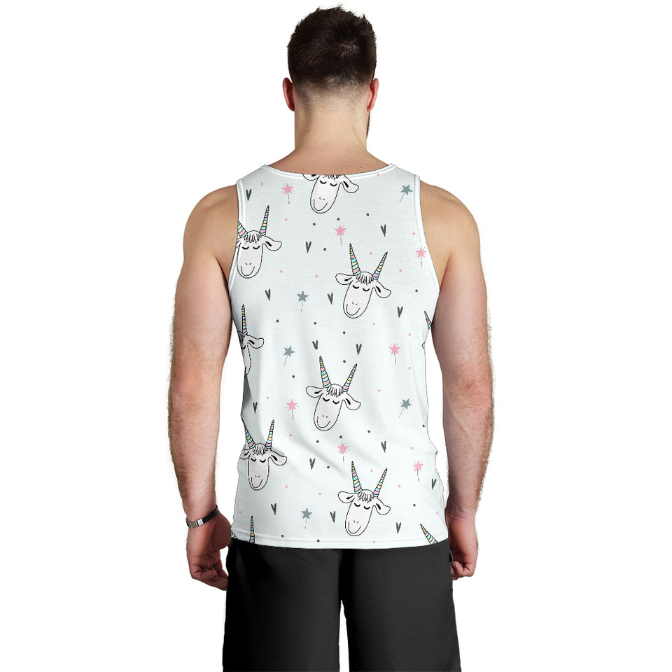 Cute goat design pattern Men Tank Top
