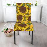 Sunflower Pattern Dining Chair Slipcover