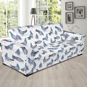 Pigeon Pattern Print Design 03  Sofa Slipcover