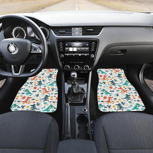 Cute Crocodile Pattern Front Car Mats
