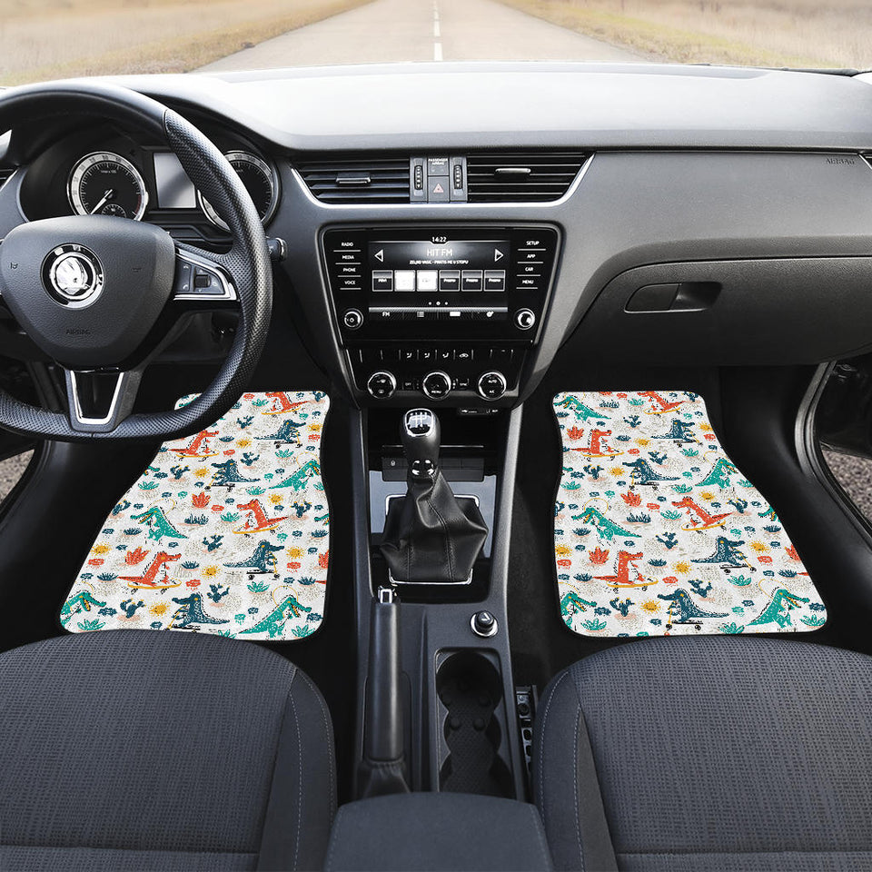 Cute Crocodile Pattern Front Car Mats