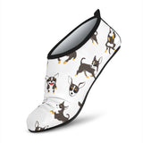 Chihuahua Dog Pattern Aqua Shoes