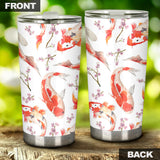 Watercolor Koi Fish Carp Fish Pattern Tumbler