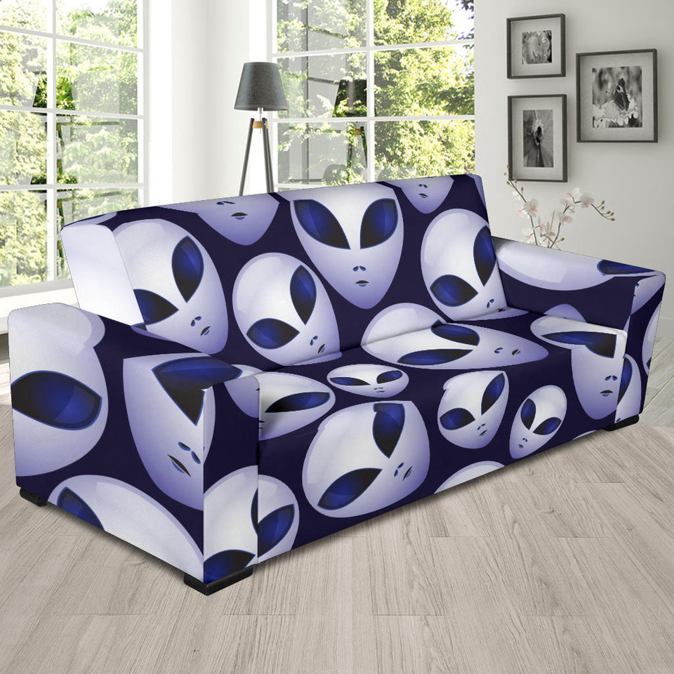 Alien Pattern Print Design 01 Sofa Slipcover