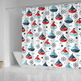 Cute Color Paper Sailboat Pattern Shower Curtain Fulfilled In US