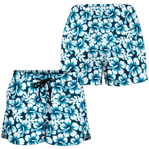 Hibiscus Pattern Print Design 04 Women Shorts