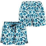 Hibiscus Pattern Print Design 04 Women Shorts