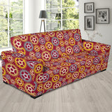 Gear Pattern Print Design 04 Sofa Slipcover