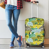Hand Drawn Windmill Pattern Cabin Suitcases Luggages