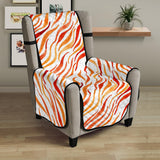 Fire flame watercolor pattern Chair Cover Protector
