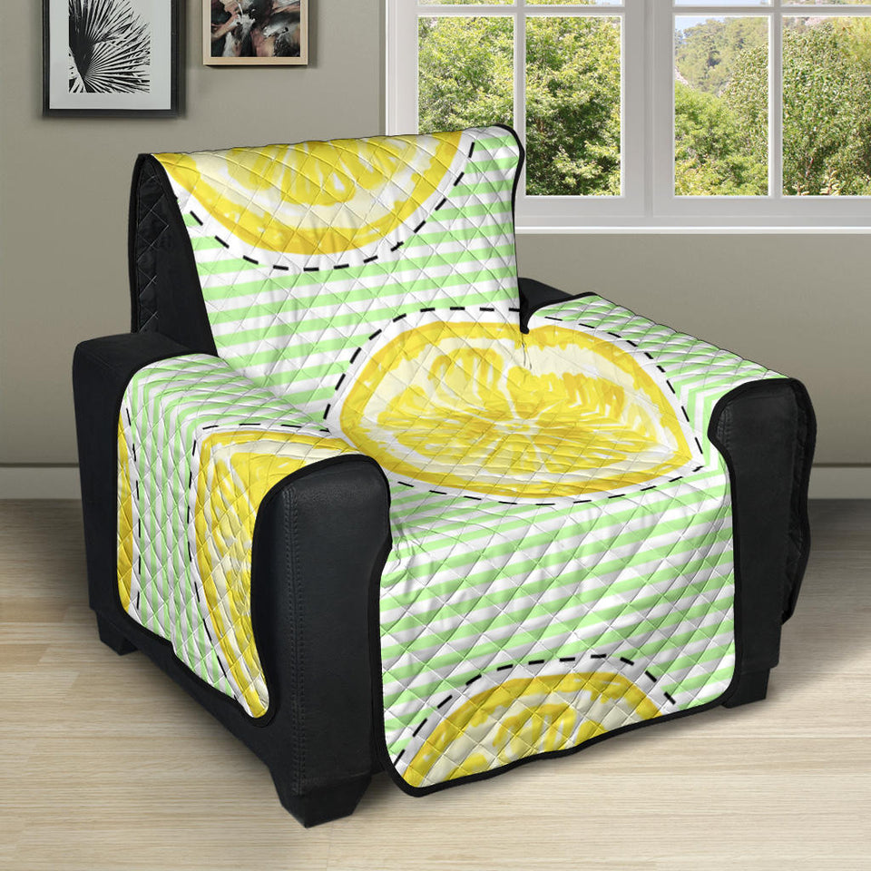 slice of lemon pattern Recliner Cover Protector