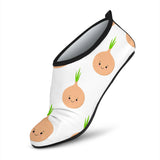 Cute Onions Smiling Faces Aqua Shoes