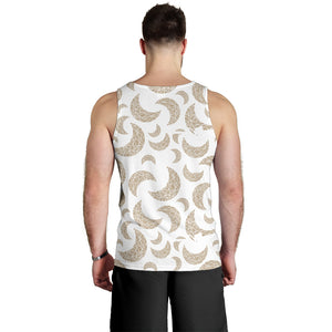 Cool gold moon abstract pattern Men Tank Top