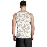 Cool gold moon abstract pattern Men Tank Top