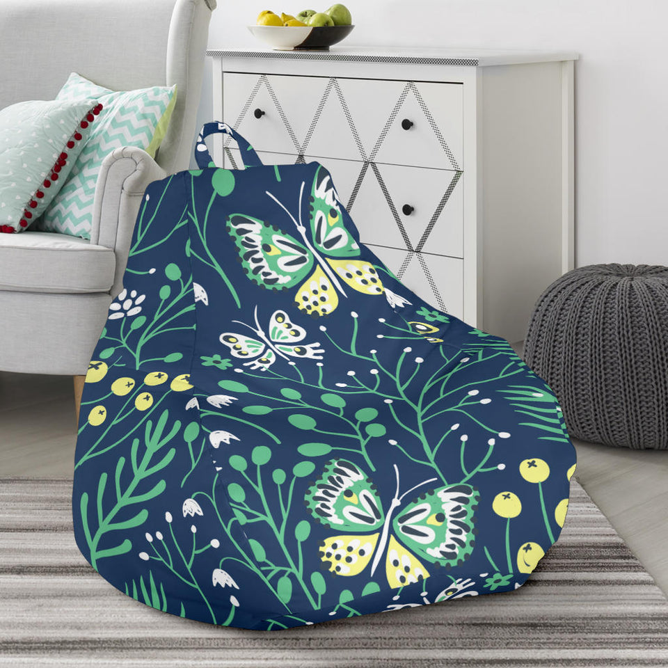 Butterfly Leaves Pattern Bean Bag Cover