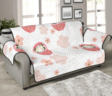 Daruma japanese wooden doll cherry blossom flower pattern Sofa Cover Protector
