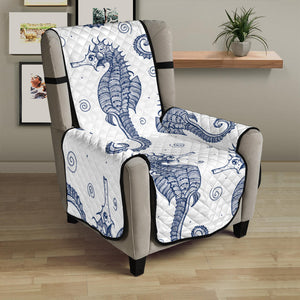 Seahorse pattern background Chair Cover Protector