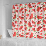 Watermelon Pattern Shower Curtain Fulfilled In US