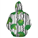 Cool Broccoli Pattern Zip Up Hoodie