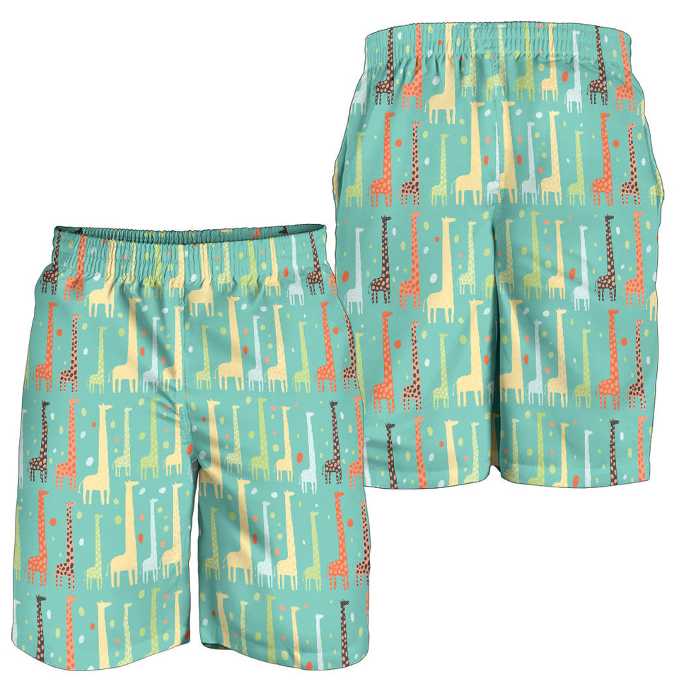 Giraffe Pattern Print Design 01 Men Shorts