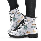 Windmill Pattern Leather Boots