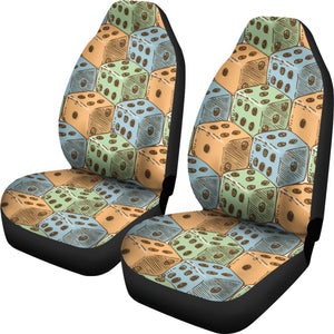 Dice Pattern Print Design 05 Universal Fit Car Seat Covers
