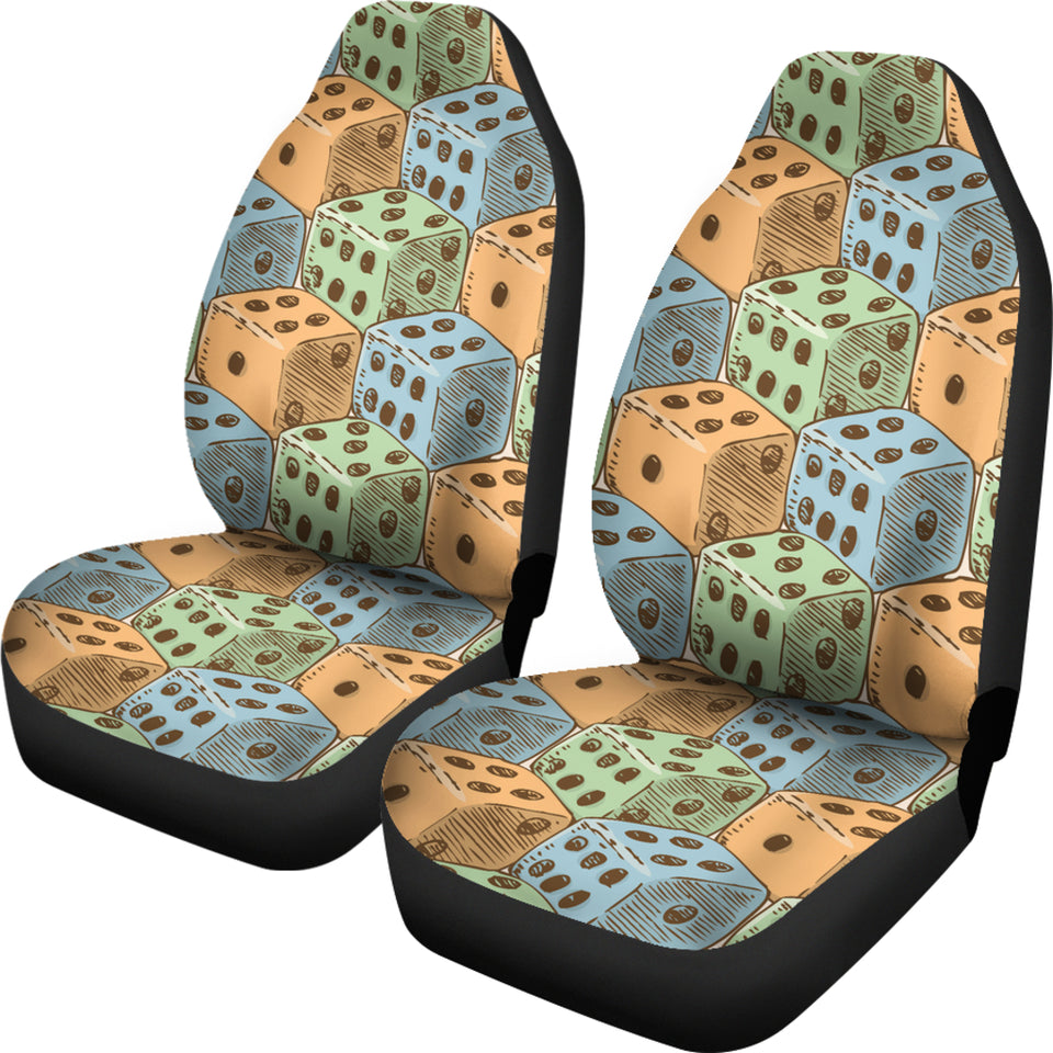 Dice Pattern Print Design 05 Universal Fit Car Seat Covers