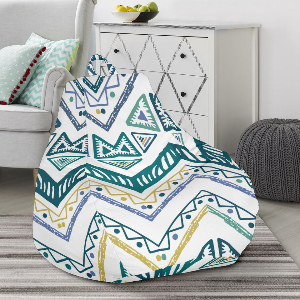 Zigzag  Chevron Paint Design Pattern Bean Bag Cover