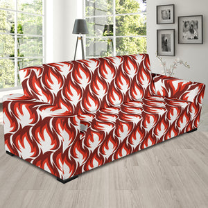 Fire Flame Symbol Design Pattern Sofa Slipcover