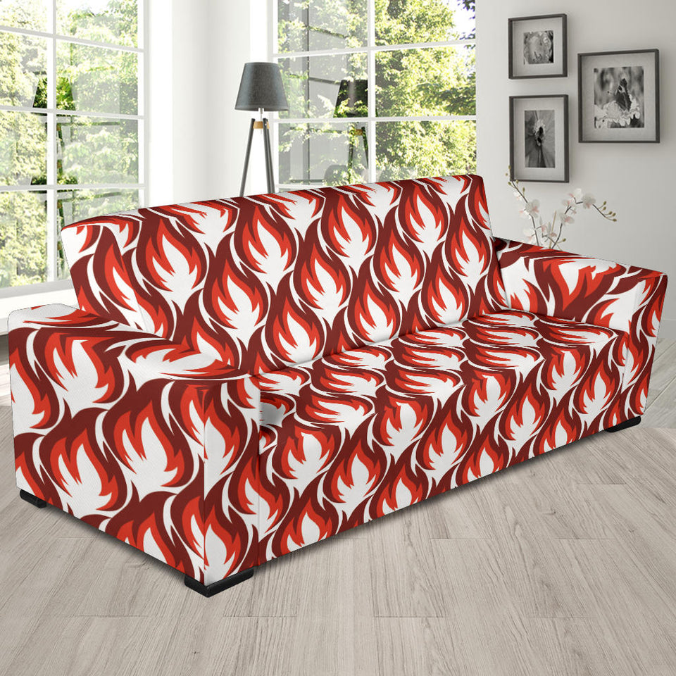 Fire Flame Symbol Design Pattern Sofa Slipcover