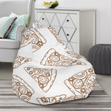 Hand Drawn Pizza Pattern Bean Bag Cover