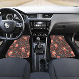 Fox Leaves Mushroom Pattern Front Car Mats
