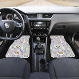 Cute Llama Alpaca Pattern Front And Back Car Mats