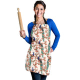 Peacock Tropical Flower Pattern Adjustable Apron
