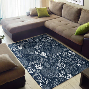 Coral Reef Pattern Print Design 05 Area Rug
