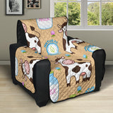 Cow bottle of milk pattern Recliner Cover Protector