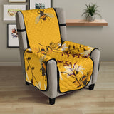 Bee flower pattern Chair Cover Protector