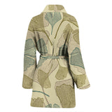 Ginkgo Leaves Design Pattern Women'S Bathrobe