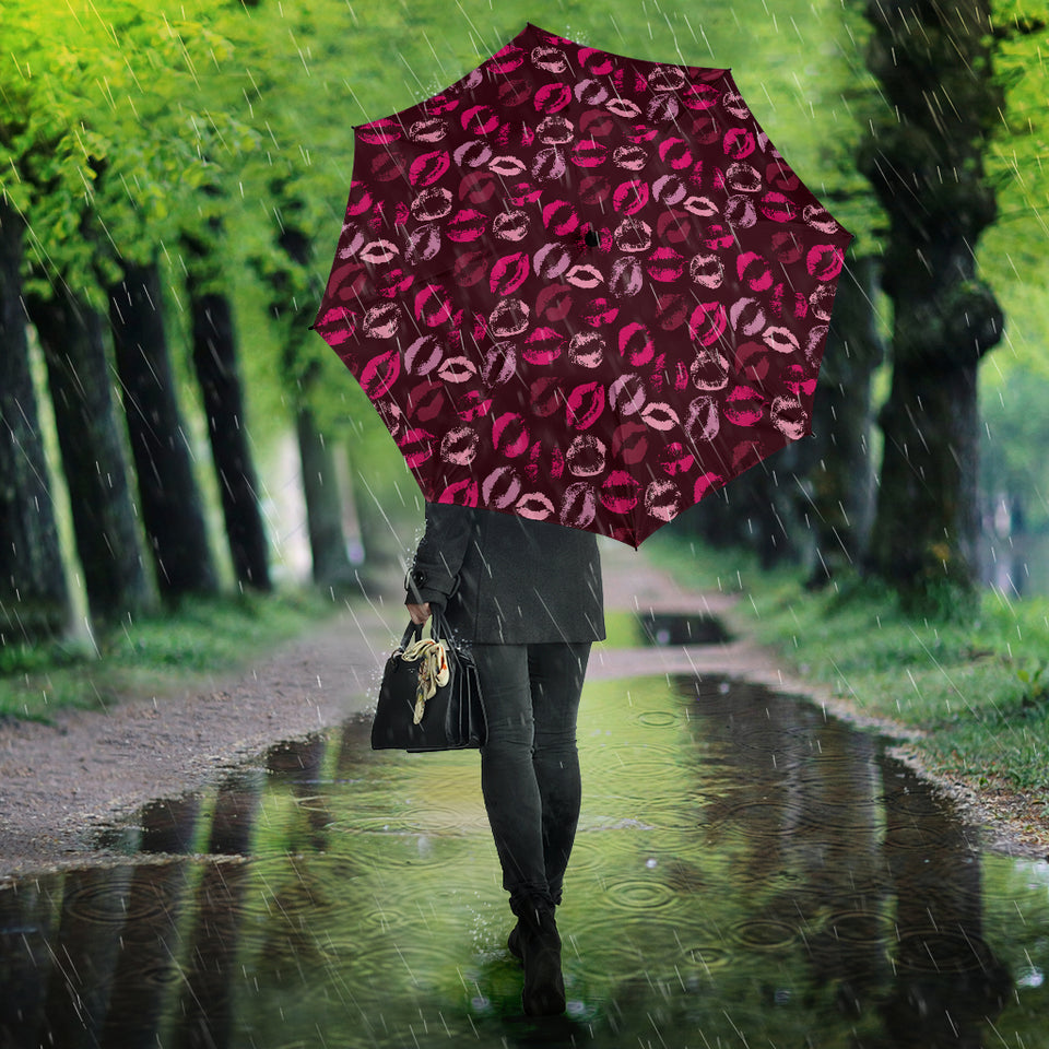 Lips Pattern Print Design 03 Umbrella